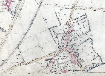 The northern part of the village in 1884